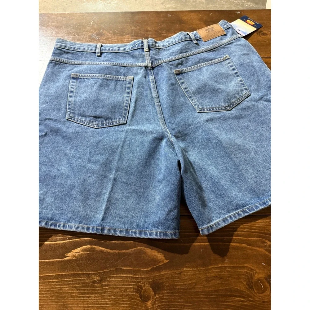 Route 66 Big Mens Relaxed Fit Denim Shorts Blue Medium Wash Size 46 NWT Jorts